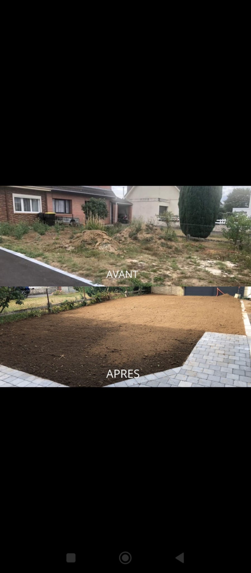 Préparation de terrain & pavage — Aménagement extérieur réalisé par Corsica TP, France